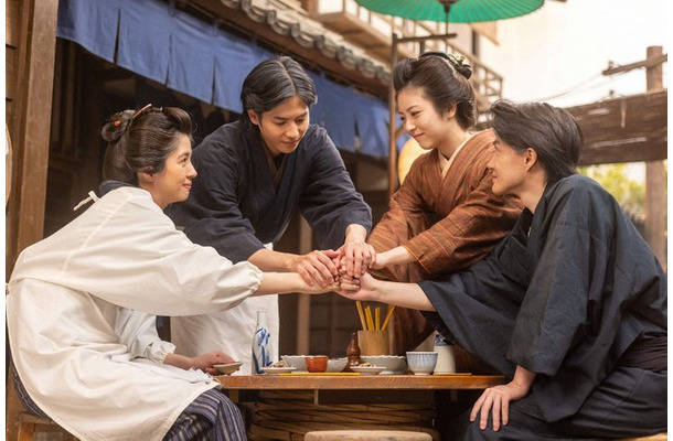佐久間由衣、志尊淳、浜辺美波、神木隆之介「らんまん」第120話（C）NHK