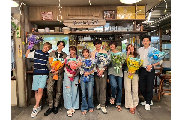白濱亜嵐、萩原利久、吉川愛、森七菜、間宮祥太朗、神尾楓珠、仁村紗和、水上恒司「真夏のシンデレラ～アフターパーティ」（C）フジテレビ