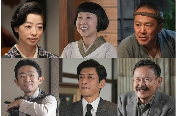 （上段左から）市川実和子、ふせえり、坂田聡（下段左から）えなりかずき、村上新悟、近藤芳正（C）NHK