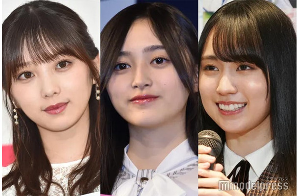 （左から）与田祐希、井上和、賀喜遥香 （C）モデルプレス