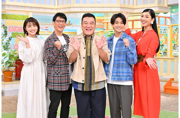 清水麻椰アナウンサー、柴田英嗣、山崎弘也、正門良規、アンミカ（C）MBS