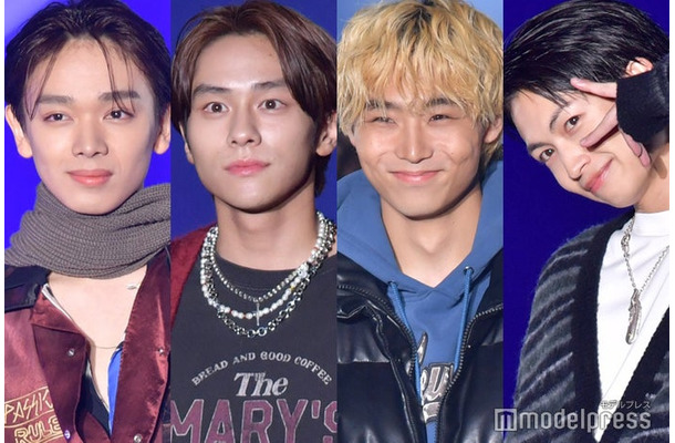 宮世琉弥、山下幸輝、八村倫太郎、綱啓永（C）モデルプレス