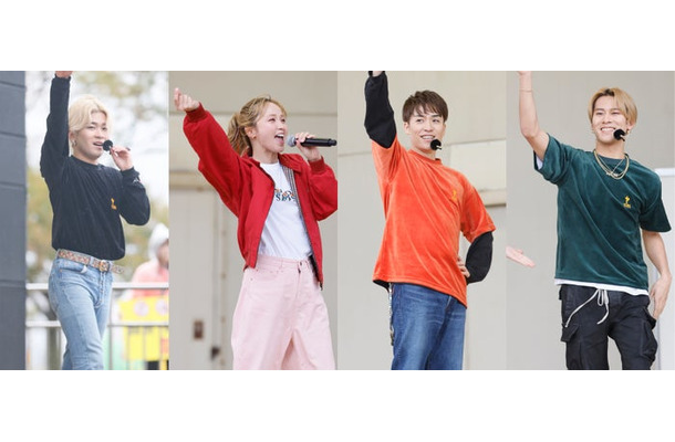 奥田力也、Ami、EXILE TETSUYA、深堀未来（C）EXILE TETSUYA presents オリジナルダンスワークショップショー「EXILE TETSUYA with EXPG」