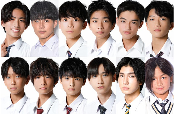 「男子中学生ミスターコン2023」ファイナリスト12人（提供写真）