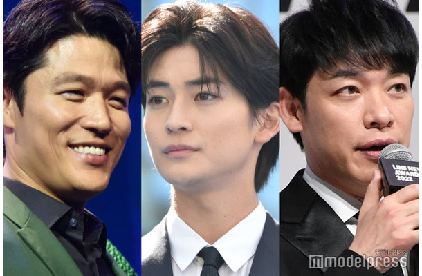 鈴木亮平、高橋文哉、川島明（C）モデルプレス
