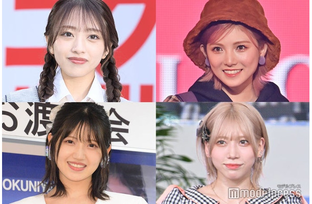 （上段左から）向井地美音、岡田奈々（下段左から）村山彩希、茂木忍（C）モデルプレス