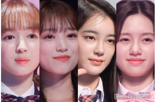 山本すず、矢吹奈子、櫻井美羽、加藤心（C）モデルプレス