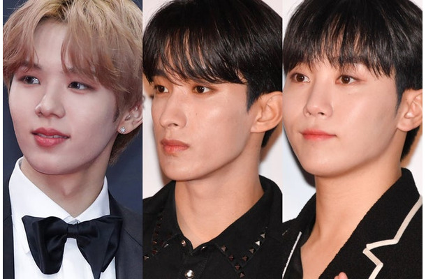 （左から）ショウタロウ（SHOTARO）／Photo by Getty Images、ドギョム（DK）、SEUNGKWAN（C）モデルプレス