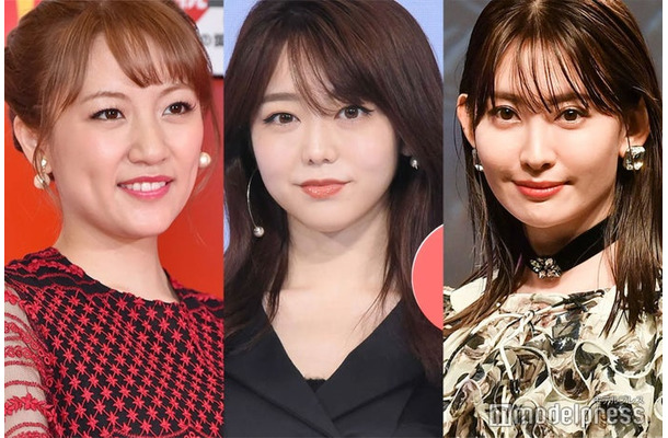 高橋みなみ、峯岸みなみ、小嶋陽菜 （C）モデルプレス