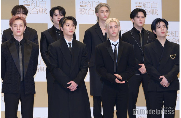 Stray Kids（後列）ハン、リノ、ヒョンジン、チャンビン（前列）バンチャン、アイエン、フィリックス、スンミン（C）モデルプレス