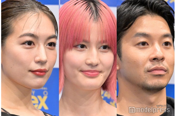 「熱のあとに」舞台挨拶に出席した木竜麻生、橋本愛、仲野太賀（C）モデルプレス