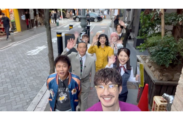 ジェシー＆田中樹ら「オオカミ少年」初ロケの様子（C）TBS