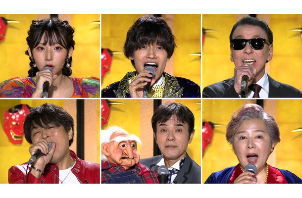 （上段左から）よよよちゃん、佐野晶哉、ジョニー志村（下段左から）ササキオサム、いっこく堂、麻倉未稀（C）フジテレビ