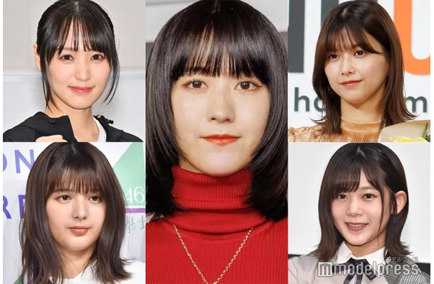 （左上から時計回りに）菅井友香、土生瑞穂、尾関梨香、関有美子（C）モデルプレス
