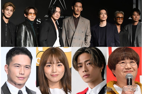 （上段）三代目 J SOUL BROTHERS（下段左から）市原隼人、川口春奈、やまと、近藤春菜（C）モデルプレス