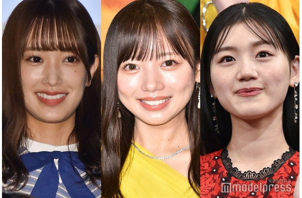 佐々木久美、齊藤京子、佐々木美玲（C）モデルプレス