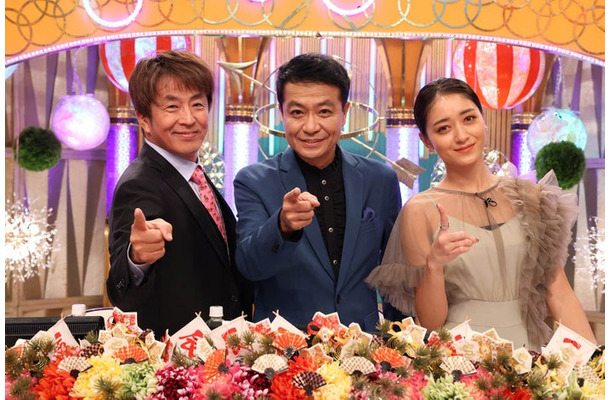 堀内健、中山秀征、池田美優（C）フジテレビ