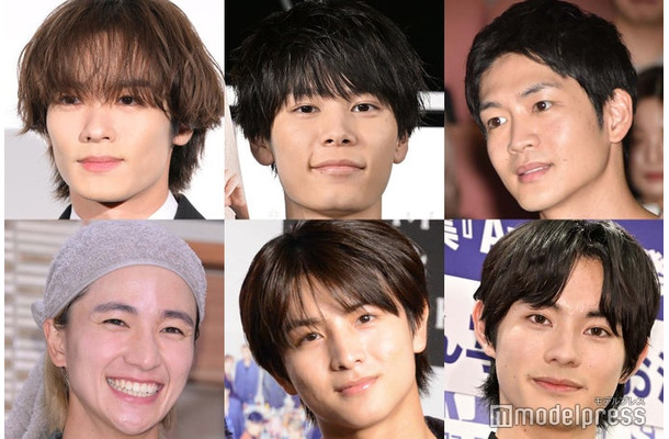 モデルプレス読者が選ぶ“23年秋ドラマ版・胸キュン男子”トップ10にランクインした（左上から時計回りに）川村壱馬、萩原利久、松下洸平、前田拳太郎、柏木悠、木戸大聖（C）モデルプレス
