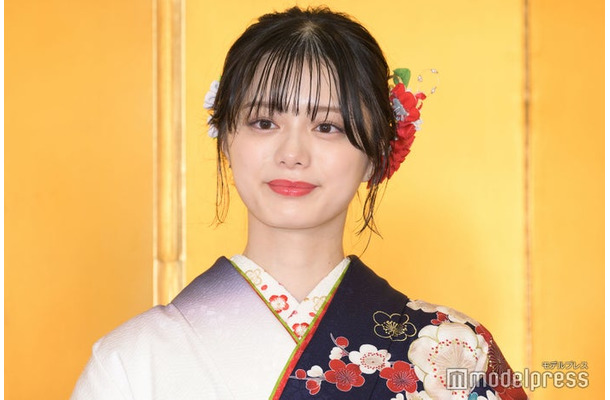 「スペースクラフト・エージェンシー2024年新春晴れ着撮影会」に出席した紺野彩夏（C）モデルプレス