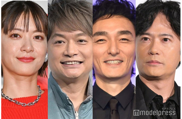 上野樹里、香取慎吾、草なぎ剛、稲垣吾郎（C）モデルプレス