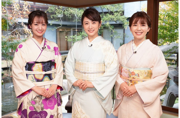井上清華、高島彩、中野美奈子（C）フジテレビ
