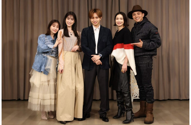 田中みな実、高橋ひかる、中島健人、長谷川京子、満島真之介（C）カンテレ