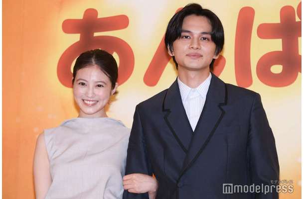 NHK連続テレビ小説「あんぱん」発表会見に出席した今田美桜、北村匠海（C）モデルプレス