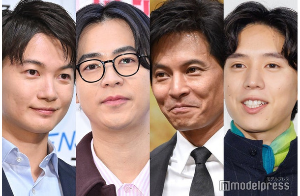 神木隆之介、成田凌、織田裕二、坂東龍汰（C）モデルプレス