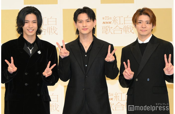 Number_i（左から）神宮寺勇太、平野紫耀、岸優太（C）モデルプレス