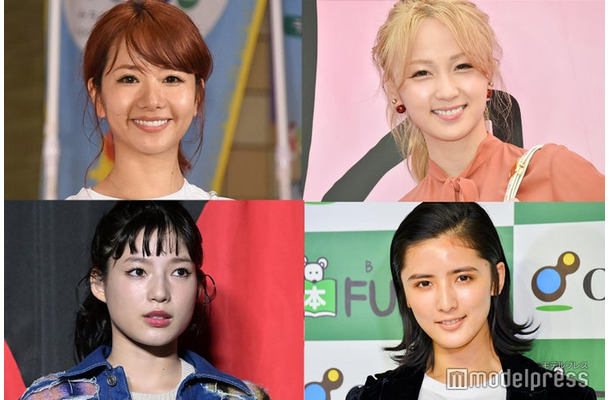 （上段左上から時計回りに）Dream Aya、Ami、藤井萩花、石井杏奈（C）モデルプレス