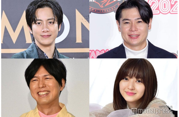 (左から時計回りに)溝端淳平、吉村崇、逢沢りな、神谷浩史 (C)モデルプレス