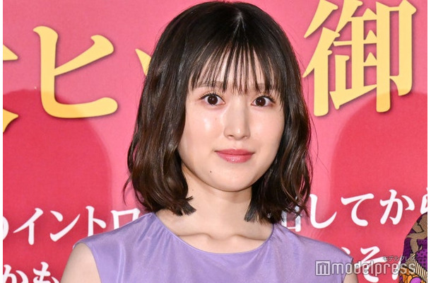映画『お嬢と番犬くん』公開記念舞台挨拶に出席した福本莉子（C）モデルプレス