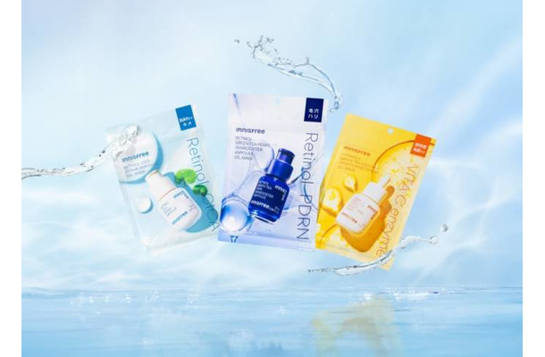 INNISFREE、10分集中ケア！人気の美容液ラインからゲルマスクシート3種が新登場
