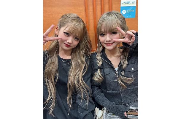 （左から）らら・りゅあ／りゅあInstagramより