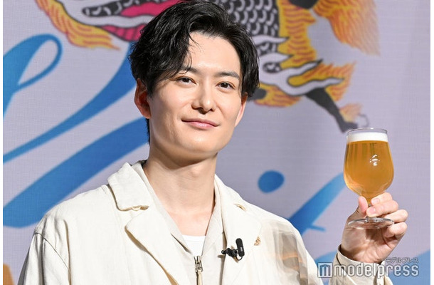 「祝！一番搾りの新定番『一番搾り ホワイトビール』誕生会」に出席した岡田将生（C）モデルプレス