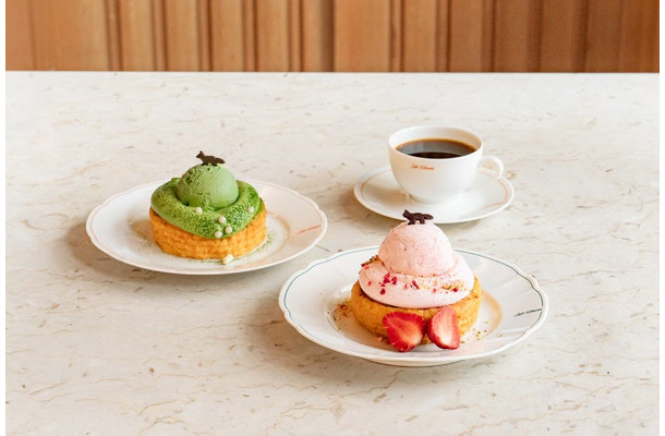 左：Matcha ¥1800　右：Strawberry ¥1600（税込）／提供画像