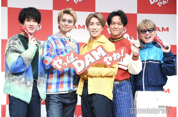 DAMアンバサダーに就任したSUPER EIGHT（左から）横山裕、大倉忠義、村上信五、丸山隆平、安田章大（C）モデルプレス