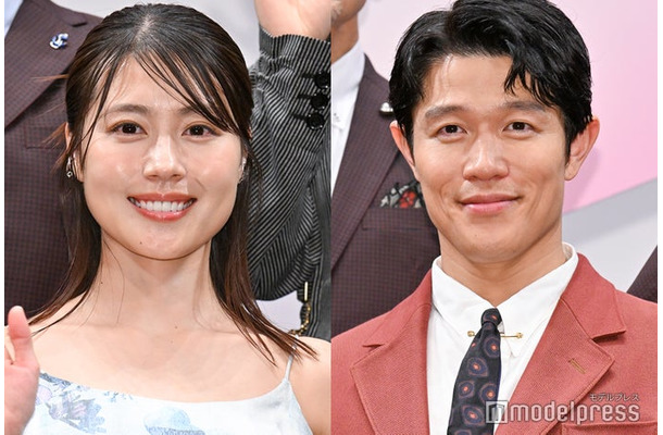 「花まんま」完成披露プレミア試写会に出席した有村架純、鈴木亮平（C）モデルプレス