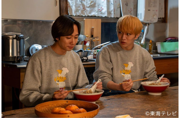 中村海人、神山智洋「ミッドナイト屋台～ラ・ボンノォ～」第2話（C）東海テレビ