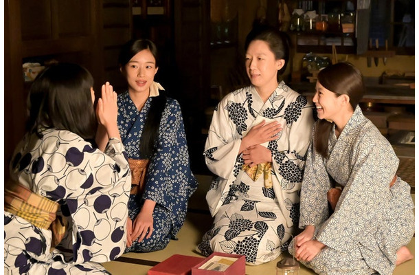 河合優実、江口のりこ、今田美桜「あんぱん」第28話（C）NHK