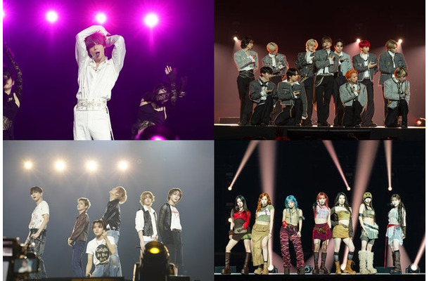 （上段左から）TAEMIN（テミン）、JO1（下段左から）BOYNEXTDOOR、Kep1er「KCON JAPAN 2025」（C）CJ ENM Co., Ltd, All Rights Reserved