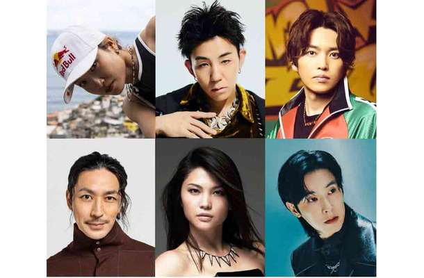 （左上から時計回りに）AMI、kazuki、KENZO、ユンホ、仲宗根梨乃、TAKAHIRO（提供写真）