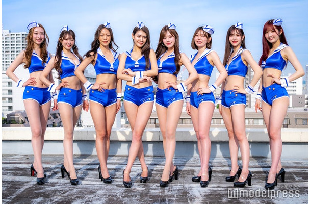 瀬名ひなの、佐々木美乃里、宇佐美なお、波北かほ、広瀬晏夕、凛咲子、櫻木はる、美輪咲月（C）モデルプレス