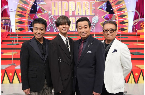 中山秀征、永瀬廉、三宅裕司、赤坂泰彦（C）日本テレビ