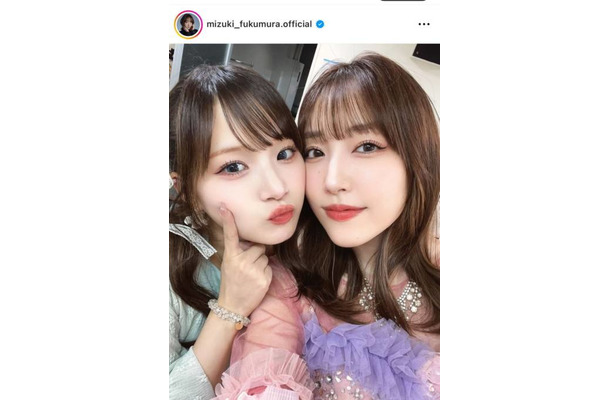 譜久村聖「いつもより全部いい！！」と絶賛の稲場愛香によるメイクSHOTに反響「可愛すぎる」「お2人ともお美しい」