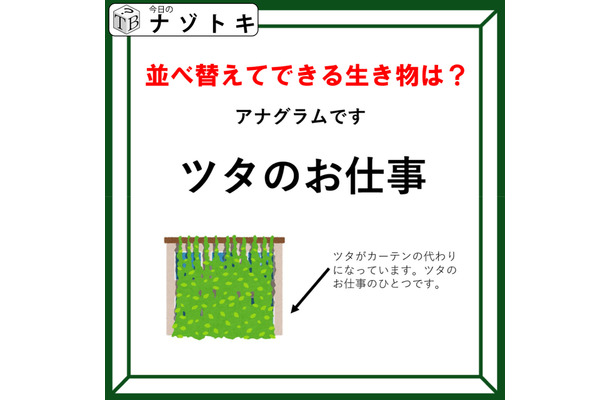 クイズです！ちょっと簡単かも？「言葉を並び替える」と、生き物の名前になるよ！【難易度LV２.・甘口】