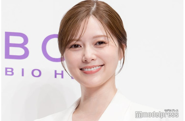 「BIOHEAL BOH 新アンバサダー就任発表会」に出席した白石麻衣（C）モデルプレス