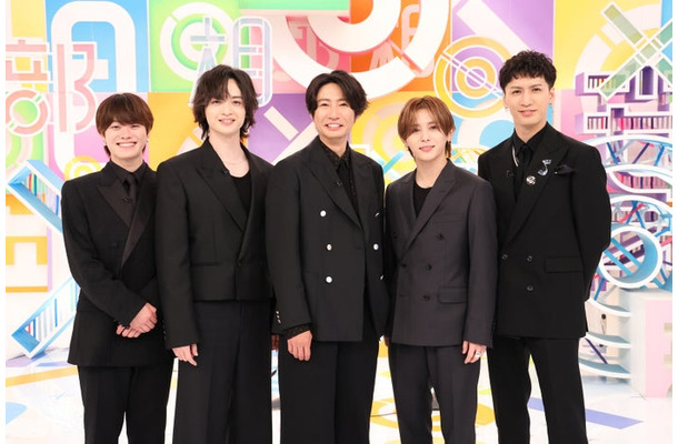 （左から）大橋和也、玉森裕太、相葉雅紀、山田涼介、藤井流星（C）フジテレビ