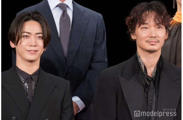 映画「でっちあげ　〜殺人教師と呼ばれた男」プレミアイベントに出席した亀梨和也、綾野剛（C）モデルプレス