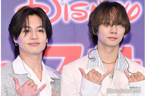 「一夜限りの『リロ＆スティッチ』プレミアム・ダンスナイト」に出席した松田元太、中村海人（C）モデルプレス